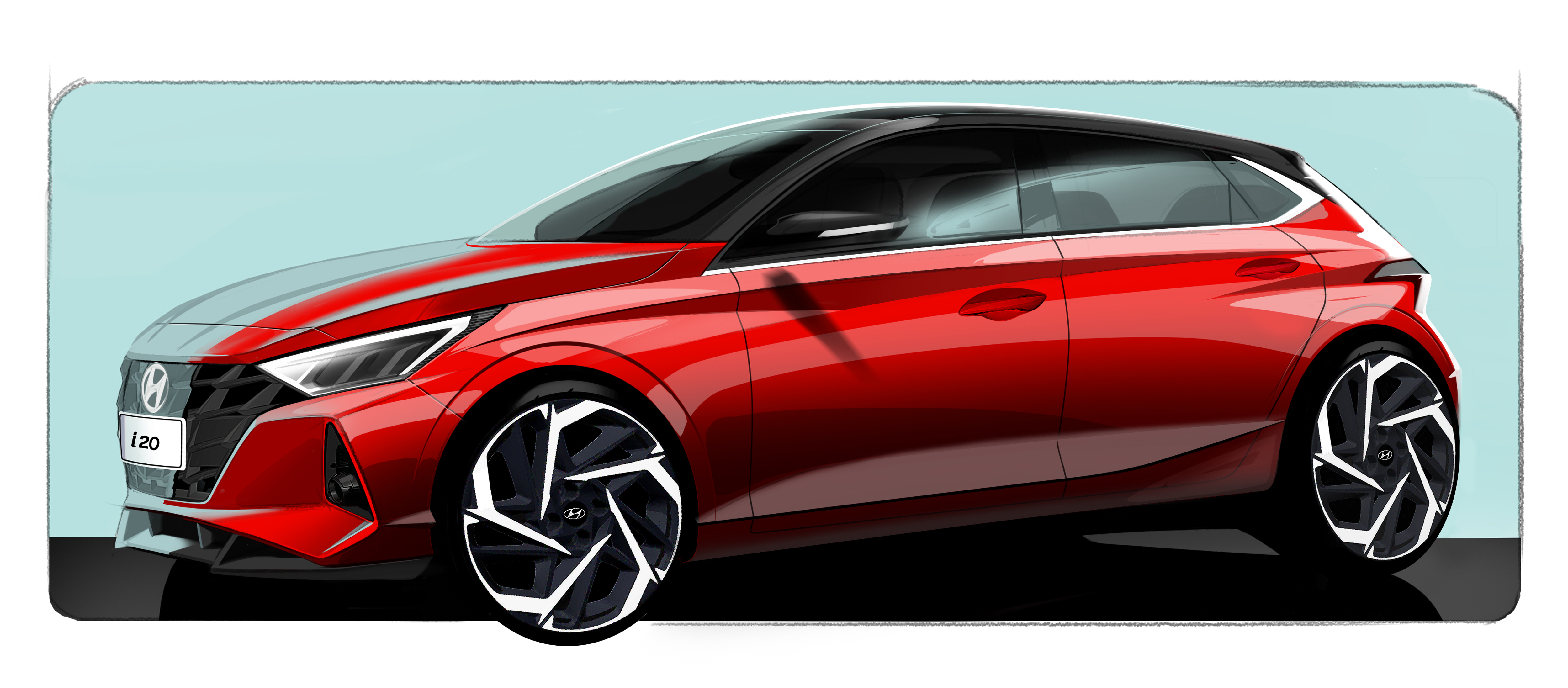 Hyundai Motor показала первые эскизы нового поколения i20 | Хюндай Мотор Україна - фото 6